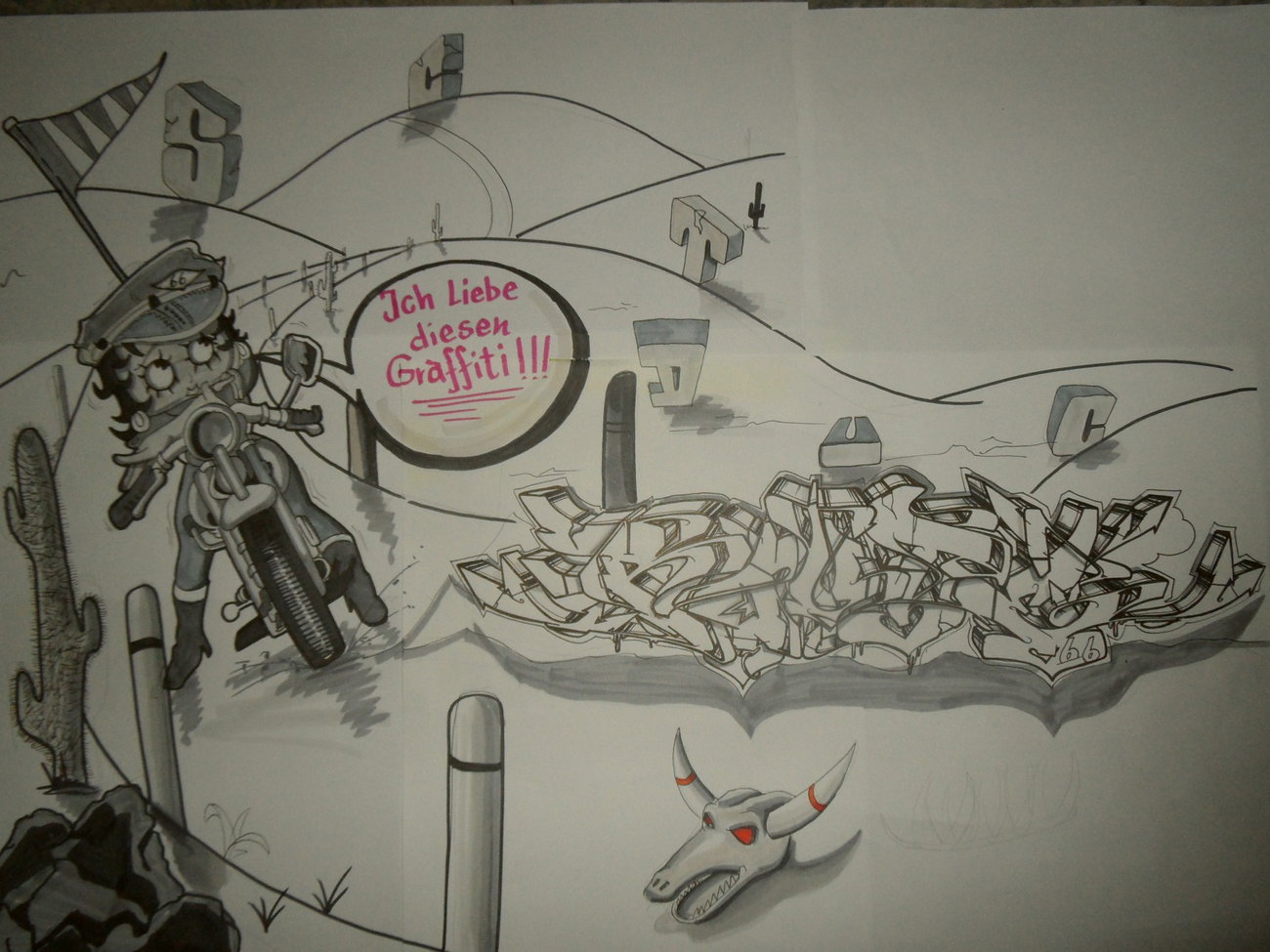 Graffiti Sketch - Photo by jake