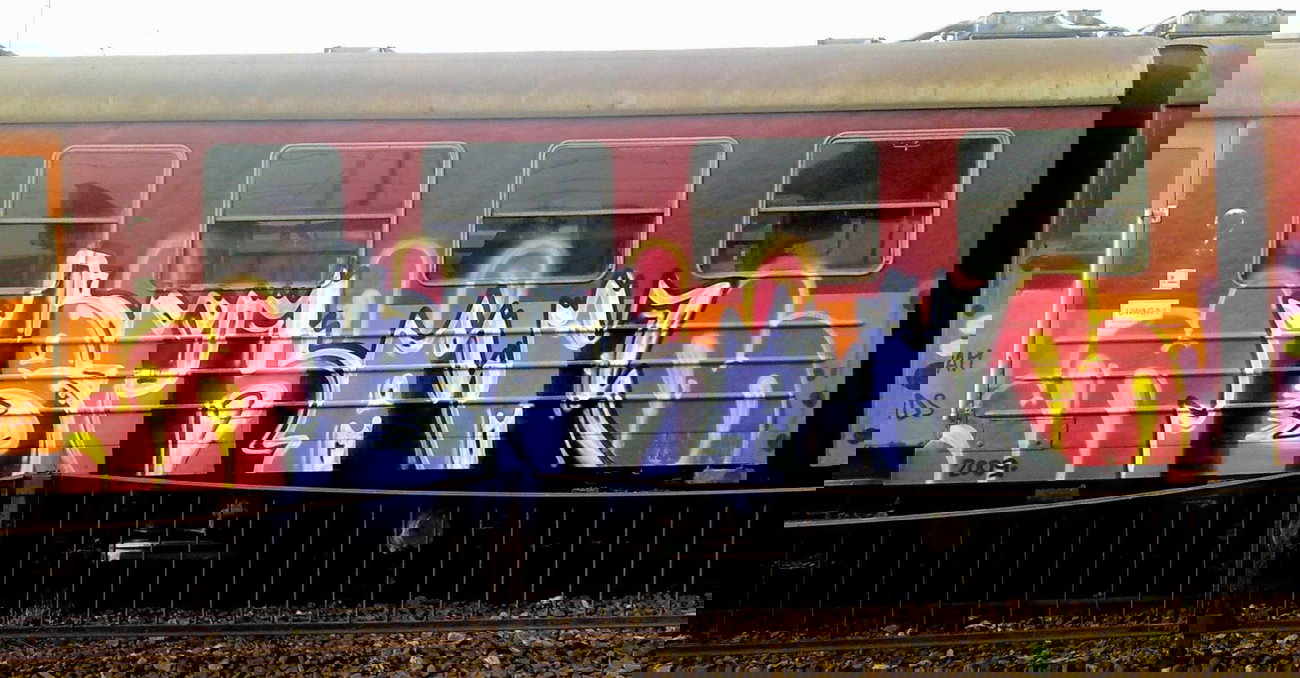 Graffiti Train - Photo by jakuza - FOR, MAK