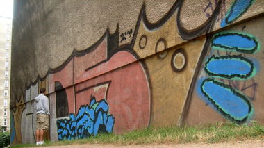 Graffiti Bombing - Photo by jakuza