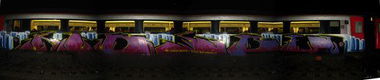 Graffiti Train in Kilsby - Photo by jakuza - kids, sbe