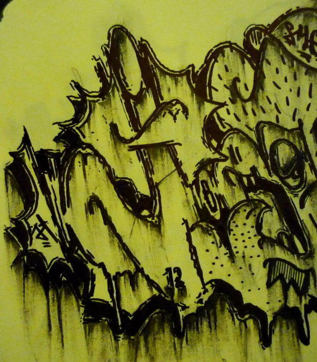 Graffiti Sketch in Russia - Photo by jasme - ja