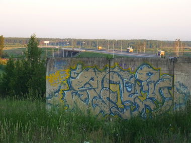 Graffiti Wall in Russia - Photo by jasme