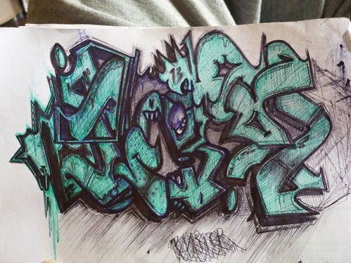 Graffiti Sketch in Russia - Photo by jasme