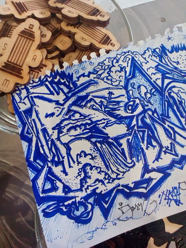 Graffiti Sketch - Photo by jasme - jasme., streetartmuseum (2014)