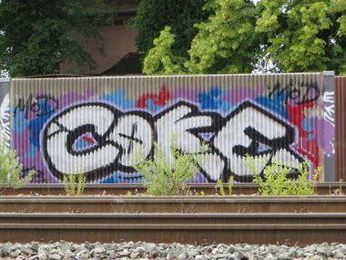 Graffiti Bombing - Photo by jebote1 - ulm, coke (2013)