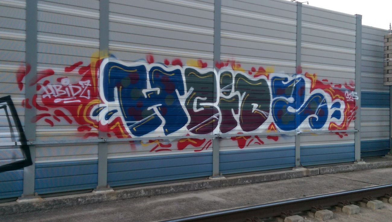 Graffiti Bombing - Photo by jebote1 - hbid, hbidz, ulm (2015)