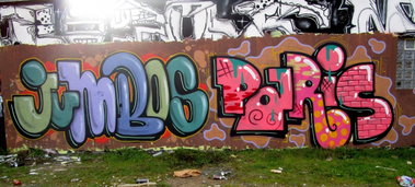 Graffiti Wall - Photo by jumbos - jumbos, paris (2014)