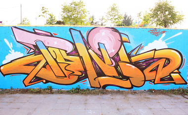 Graffiti Wall in Belgrade - Photo by junk - zemunletters, sunny, days (2012)