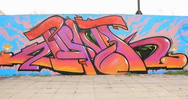 Graffiti Wall in Belgrade - Photo by junk - sunset, cruise, letters (2012)