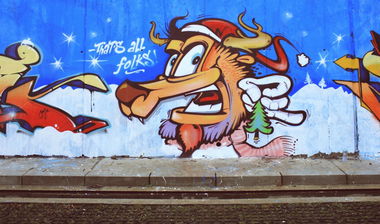 Graffiti Wall in Belgrade - Photo by junk - winter.characters.reindeer (2012)