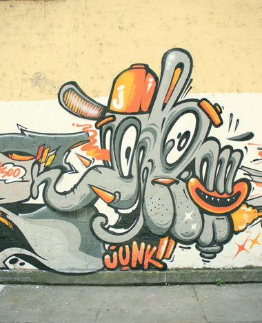 Graffiti Wall in Belgrade - Photo by junk - zemun., 24, hours.characters.junk (2012)