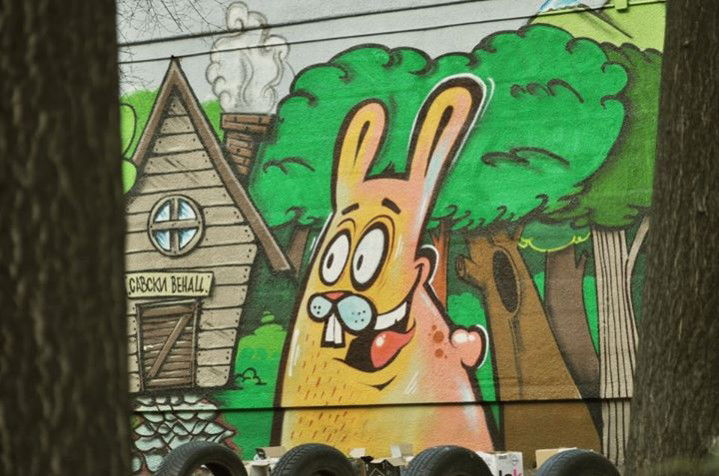 Graffiti Wall in Belgrade - Photo by junk - rabbit.belgrade.character, junk (2011)