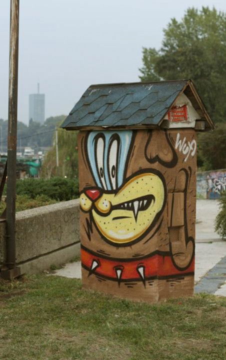 Graffiti Wall in Belgrade - Photo by junk - zemunski, kej.junk.characters. (2011)
