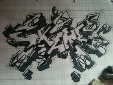 Graffiti Sketch - Photo by juritschka - Skare