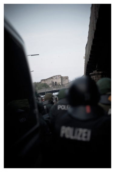 Graffiti Bombing in Berlin - Photo by just - just, berlin, rooftop