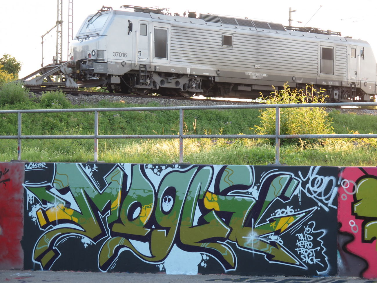 Graffiti Wall - Photo by justINjungle - Mogli, Ingolstadt, train (2016)
