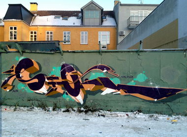 Graffiti Wall in Copenhagen - Photo by justmy2cents - Storm, HA, Heavy (2013)