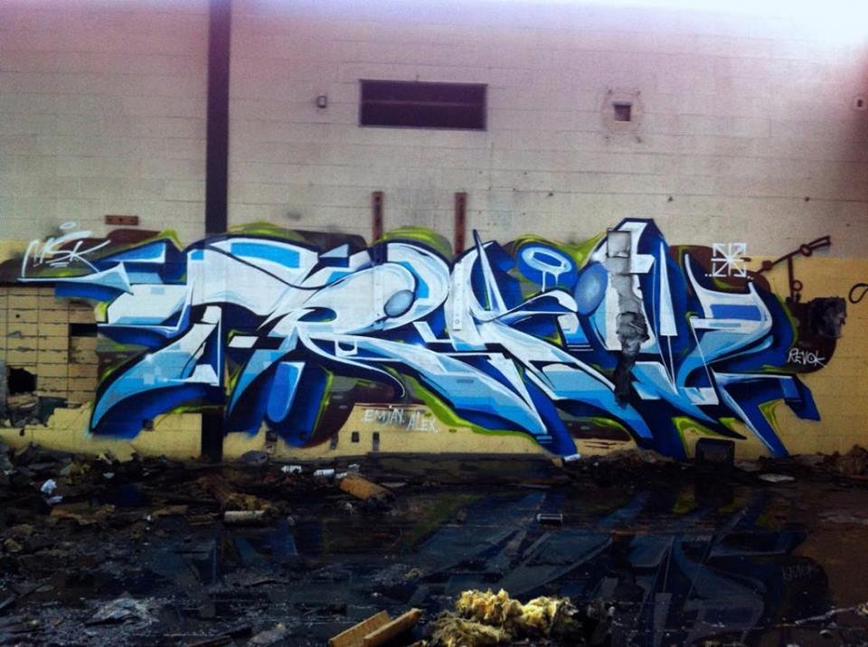 Graffiti Wall in Independence - Photo by justmy2cents - Trav, MSK, Seventh (2013)