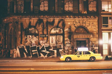 Graffiti Bombing in New York - Photo by justmy2cents - Nekst, MSK, D30 (2007)