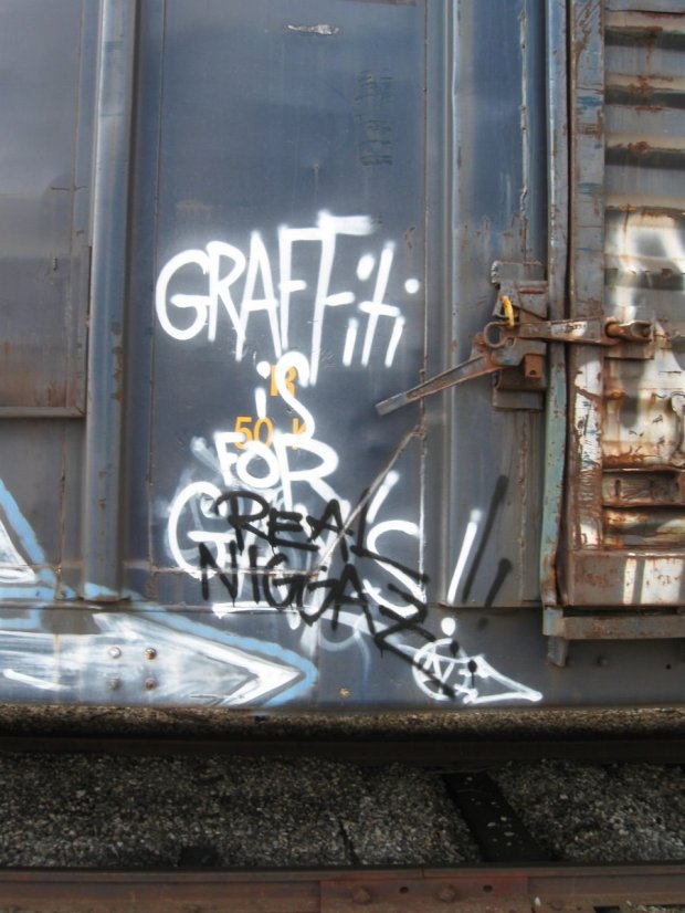 Graffiti Train in Montgomery County - Photo by justmy2cents - Graffiti, Gay, Real