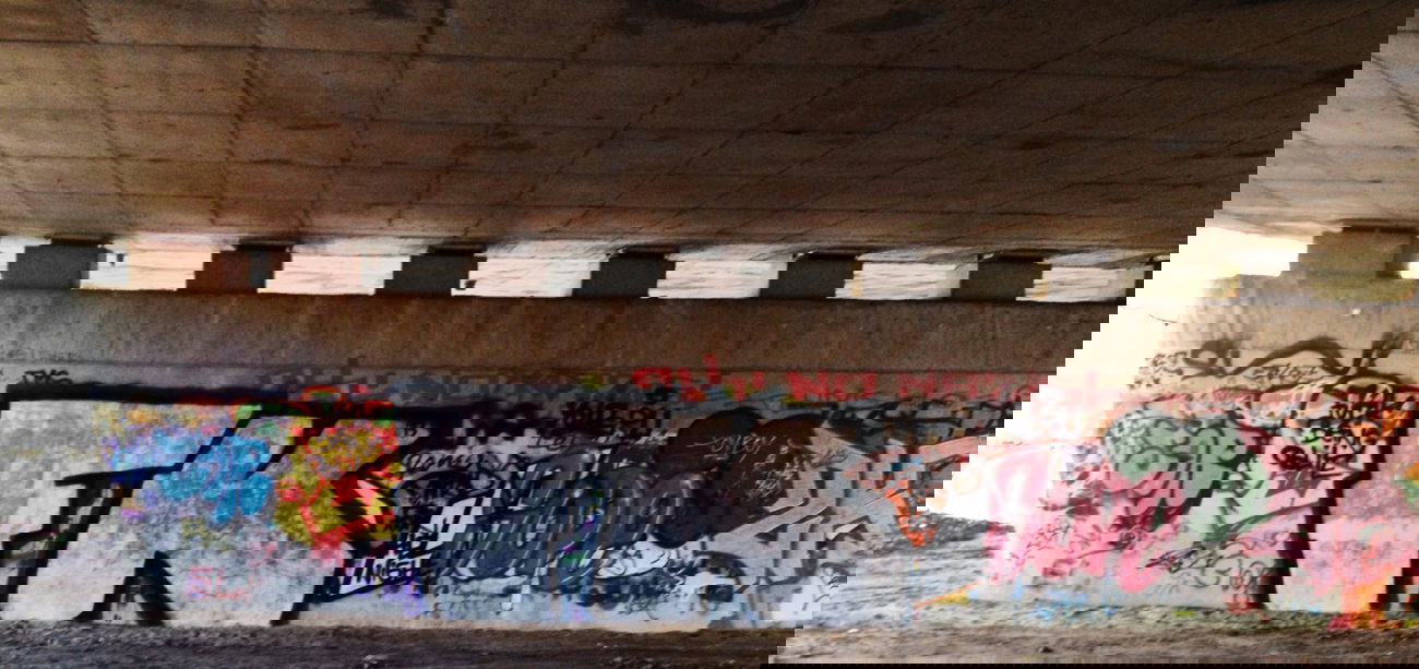 Graffiti Bombing in Cottbus - Photo by justwriting - FK, CREW (2014)