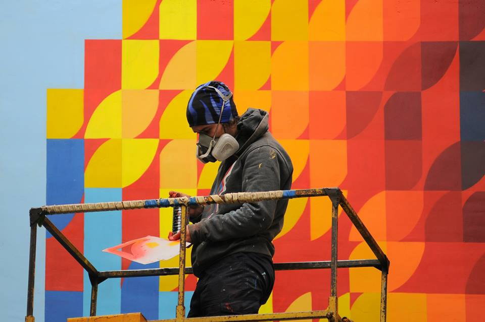 Graffiti Wall in Lutsk lesi ukrainki 26 - Photo by kalkov - kalkov, streetart, mural (2015)