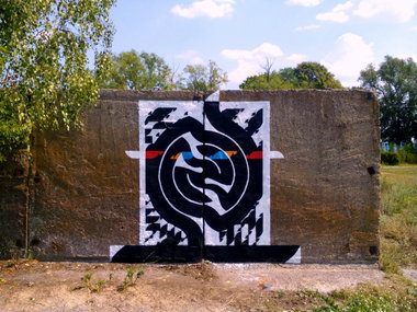 Graffiti in Zgorany - Photo by kalkov - Kalkov, streetart, andrewkalkov (2015)
