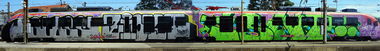 Graffiti Train in Maribor - Photo by kami68k - glass, zioma, isnt (2011)