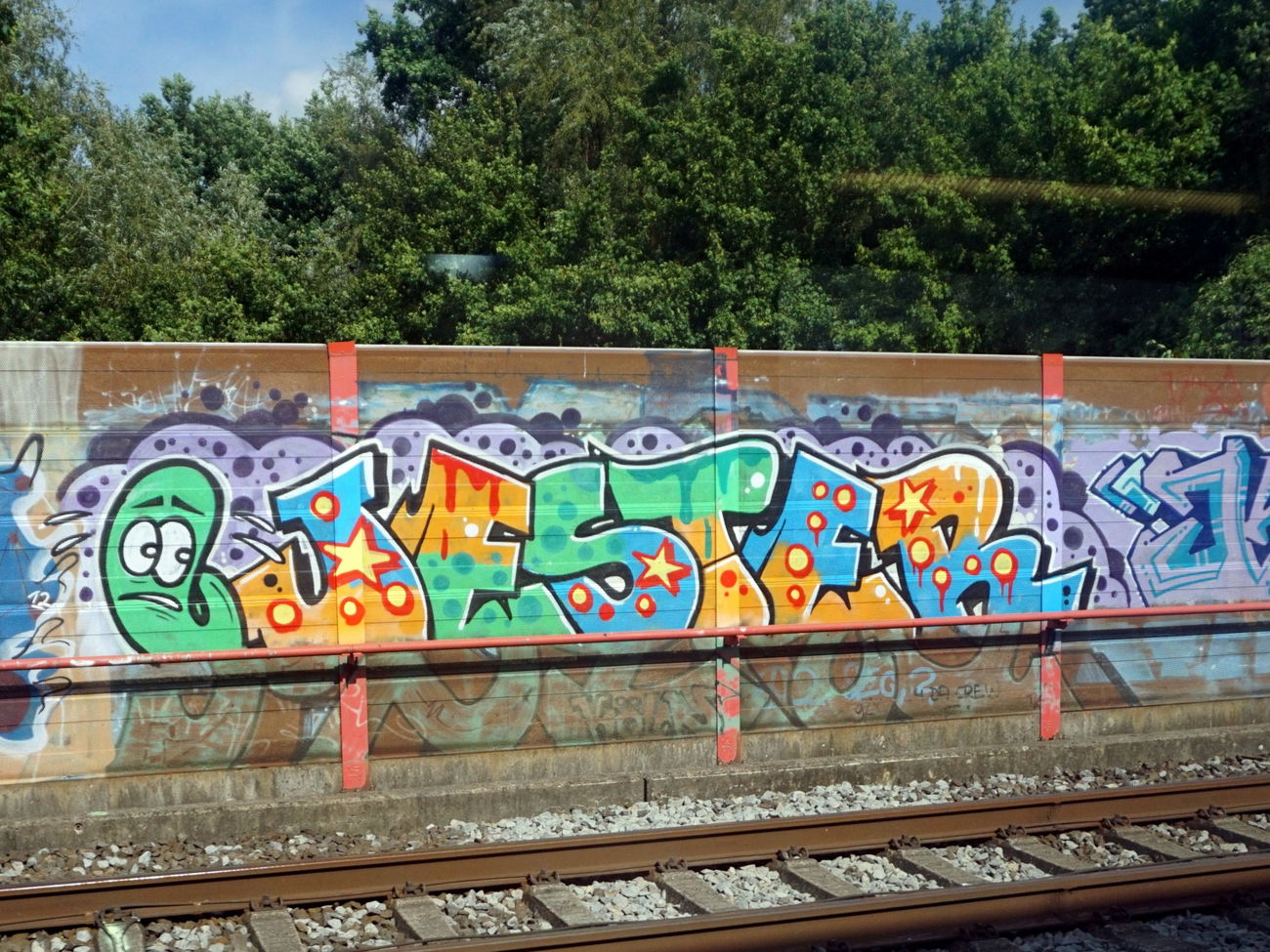Graffiti Wall in Leverkusen - Photo by kami68k - jester, trackside, wall (2017)