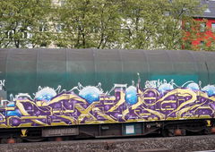 Graffiti Train in Köln - Photo by kami68k - stero, freight (2015)