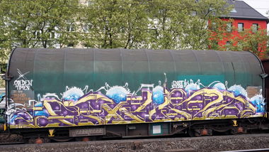Graffiti Train in Köln - Photo by kami68k - stero, freight (2015)