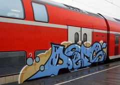 Graffiti Train in Dusseldorf - Photo by kami68k - def, düsseldorf, train (2015)