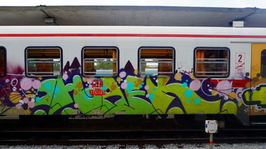 Graffiti Wall in Ljubljana - Photo by kami68k - haek, ljubljana, 2017 (2017)