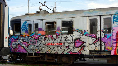 Graffiti Train in Ljubljana - Photo by kami68k - chips, ljubljana, train (2017)
