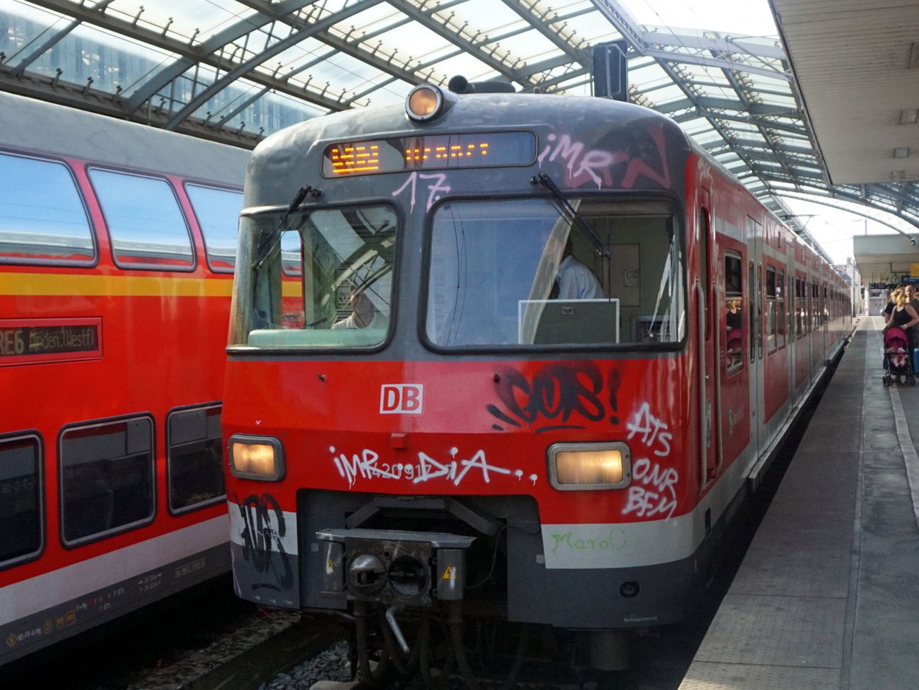 Graffiti Train in Köln - Photo by kami68k - train, 2017, cologne (2017)