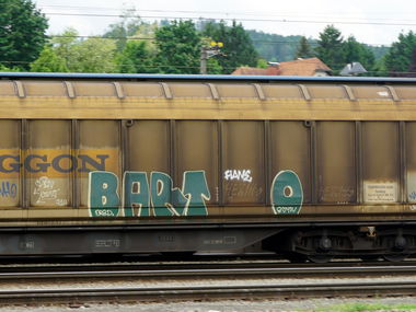 Graffiti Train in Graz - Photo by kami68k - barto, graz, 2017 (2017)