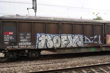 Graffiti Train in Zurich - Photo by kami68k - nofx, freight, zurich (2015)