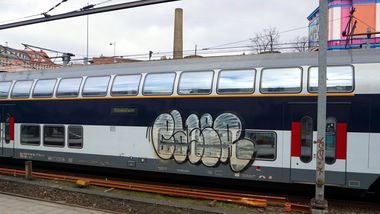 Graffiti Train in Copenhagen - Photo by kami68k - train, copenhagen, kopenhagen (2016)