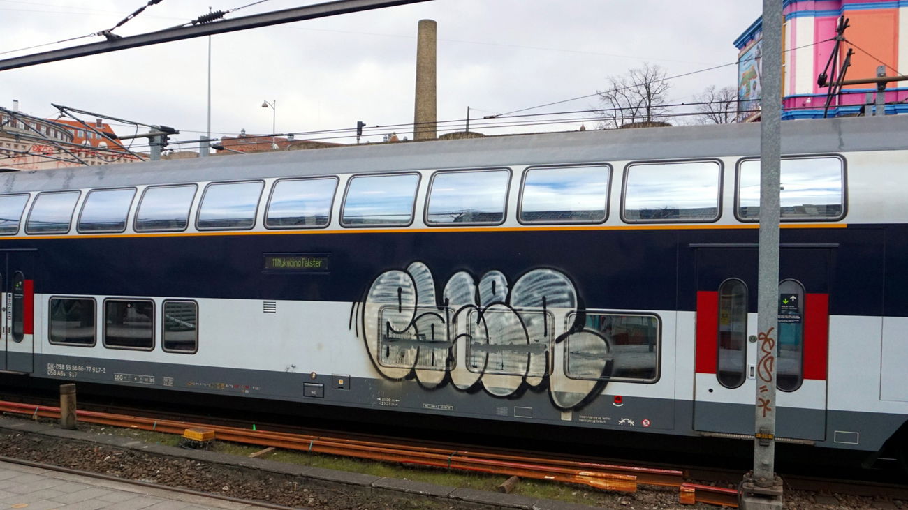 Graffiti Train in Copenhagen - Photo by kami68k - train, copenhagen, kopenhagen (2016)