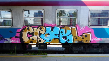 Graffiti Train in Ljubljana - Photo by kami68k - ljubljana, cruel, train (2016)