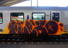 Graffiti Train in Graz - Photo by kami68k - graz, 2017, öbb (2017)
