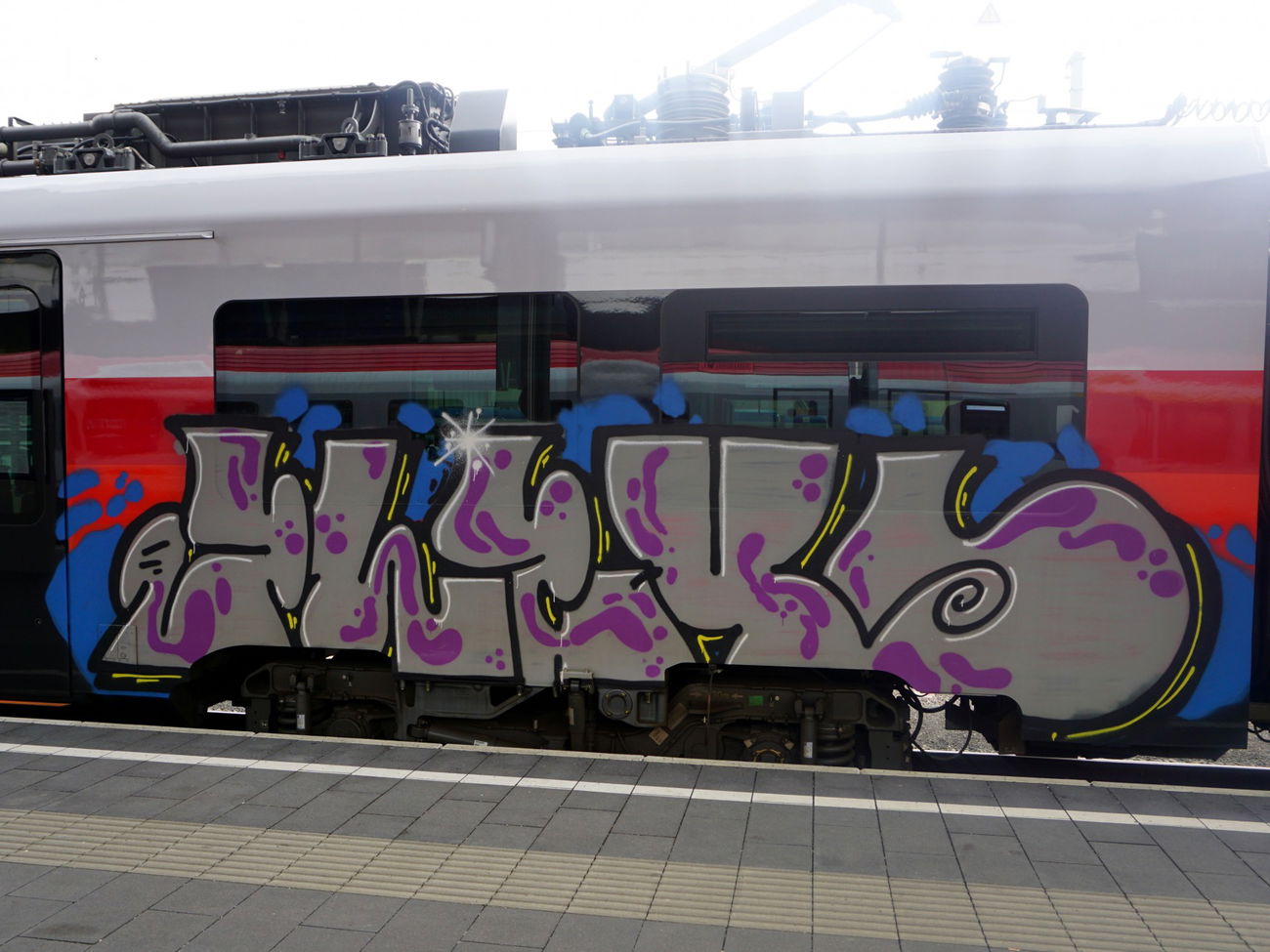 Graffiti Train in Graz - Photo by kami68k - flexo, graz, öbb (2017)