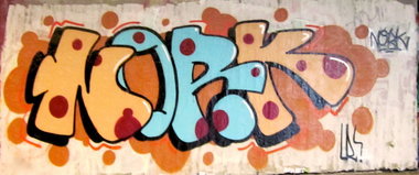 Graffiti Bombing - Photo by kanalratte - nork, laborratten, lr (2012)