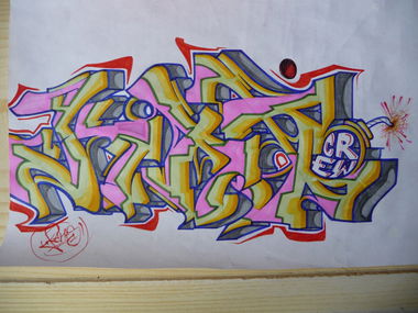 Graffiti Sketch - Photo by kantsone - Koacrew, colours (2014)