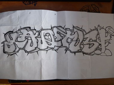 Graffiti Sketch - Photo by kantsone - Kaqtus (2014)