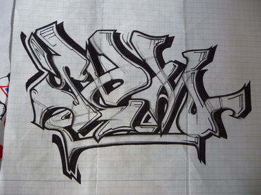 Graffiti Sketch - Photo by kantsone - Sem, Dirty, Koa (2014)