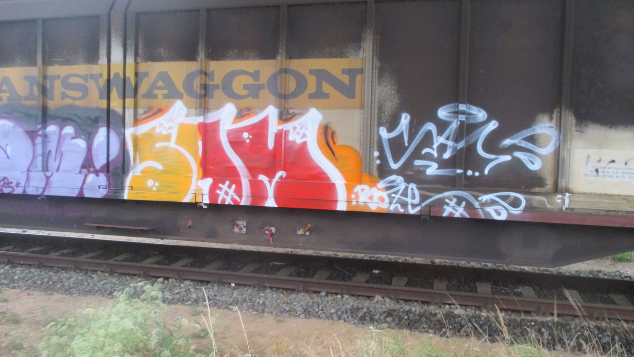 Graffiti Train - Photo by kartoffelsuppe77 - boze, sam