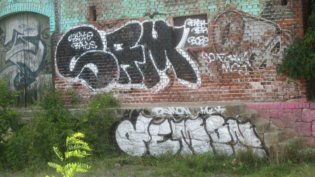 Graffiti Bombing - Photo by kartoffelsuppe77 - Sam, Byte, Bais