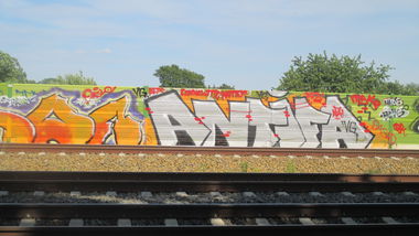 Graffiti Wall - Photo by kartoffelsuppe77 - Antifa, Daslo, Frak