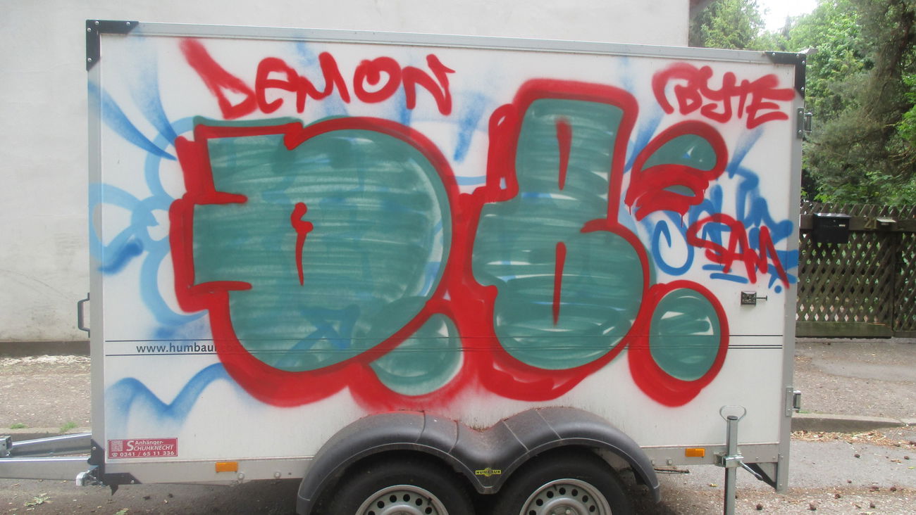 Graffiti Wall - Photo by kartoffelsuppe77 - Demon, Byte, Sam